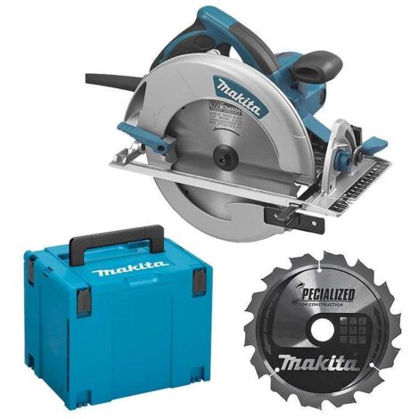 Makita – Scie circulaire 1800W – Diamètre lame 210mm – Profondeur de coupe 75,5mm – Pour bois dur et matériaux composites – Éclairage LED - 5008MGJX