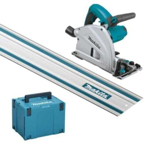 Makita – Scie circulaire plongeante 1300W 165mm – Profondeur de coupe 56mm – Rail de guidage 1400mm – Coffret MAK-PAC inclus - SP6000J1