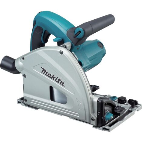 Makita – Scie circulaire plongeante filaire 1300 W – Compatible rail de délignage – Sécurité anti-basculement – Coupe précise pour bois dur