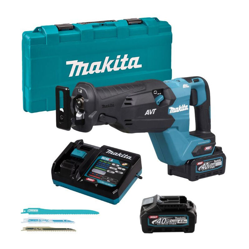 Scie sabre 32 mm 40V max xgt Makita JR002GM201 2 x 4,0Ah + chargeur en coffret
