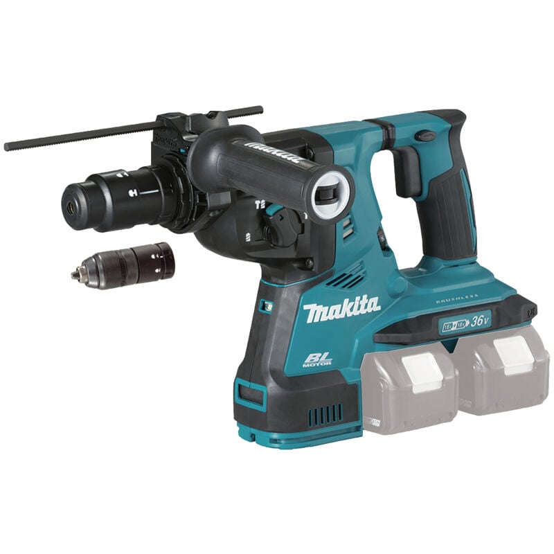 Image of Makita - Akku-Kombihammer DHR283ZWJU sds-plus 2x18V Solo mit Absaugung im makpac