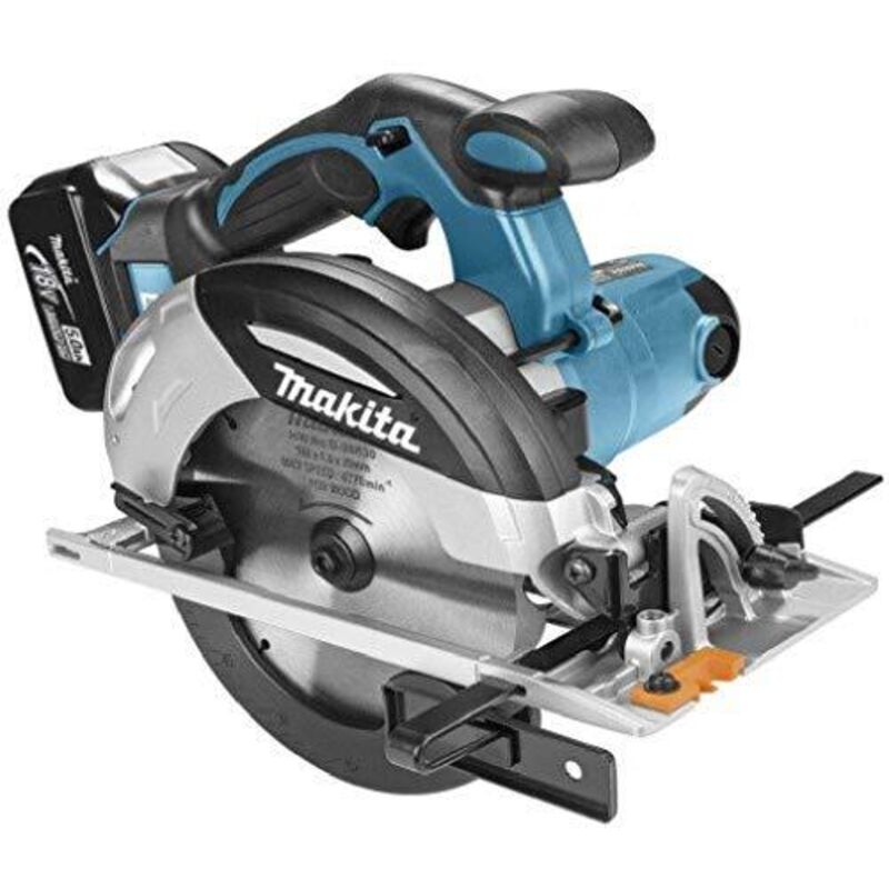 Makita - Sega circolare portatile a batteria DHS630RTJ 18V, 66 mm, 2x 5,0 Ah + caricabatterie in makpac