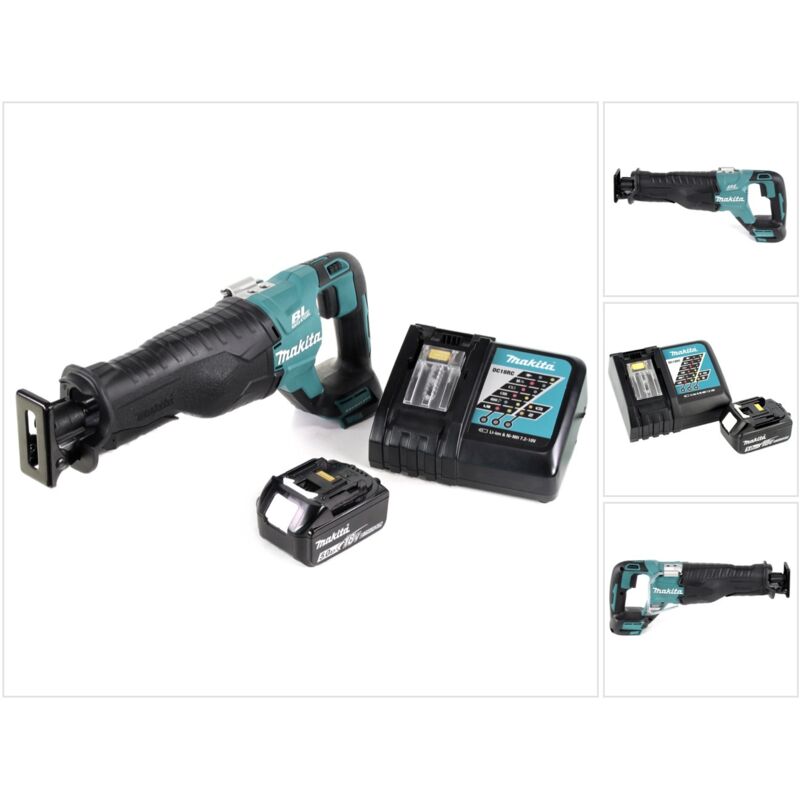 Sega alternativa a batteria Makita DJR187RT 18V con 1x batteria 5,0 Ah + caricabatterie in valigetta