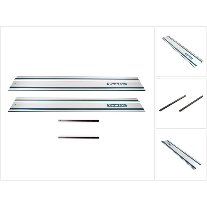 Set de 2 Rails de guidage pour scies 1000mm + 2x Jonctions pour rail de guidage - Makita