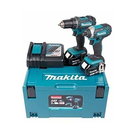 Makita, set di trapano avvitatore DDF482 e avvitatore a percussione DTD152 18 V – DLX2127MJ6