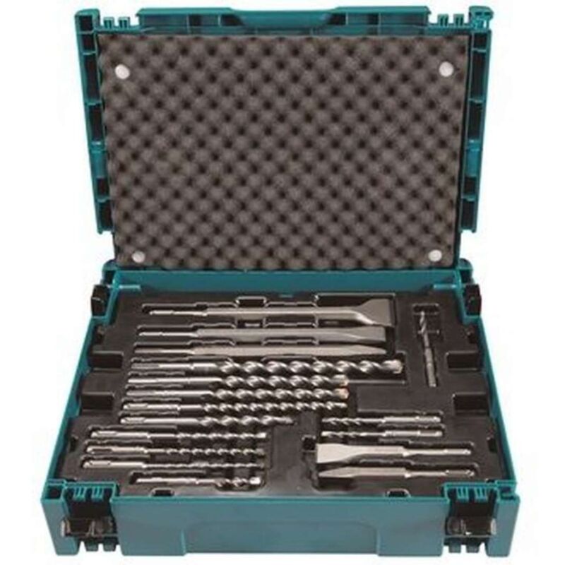 Set di punte e scalpelli Makita sds-plus in makpac, 17 pezzi. sds-plus - Punte e scalpelli - 17 pezzi.