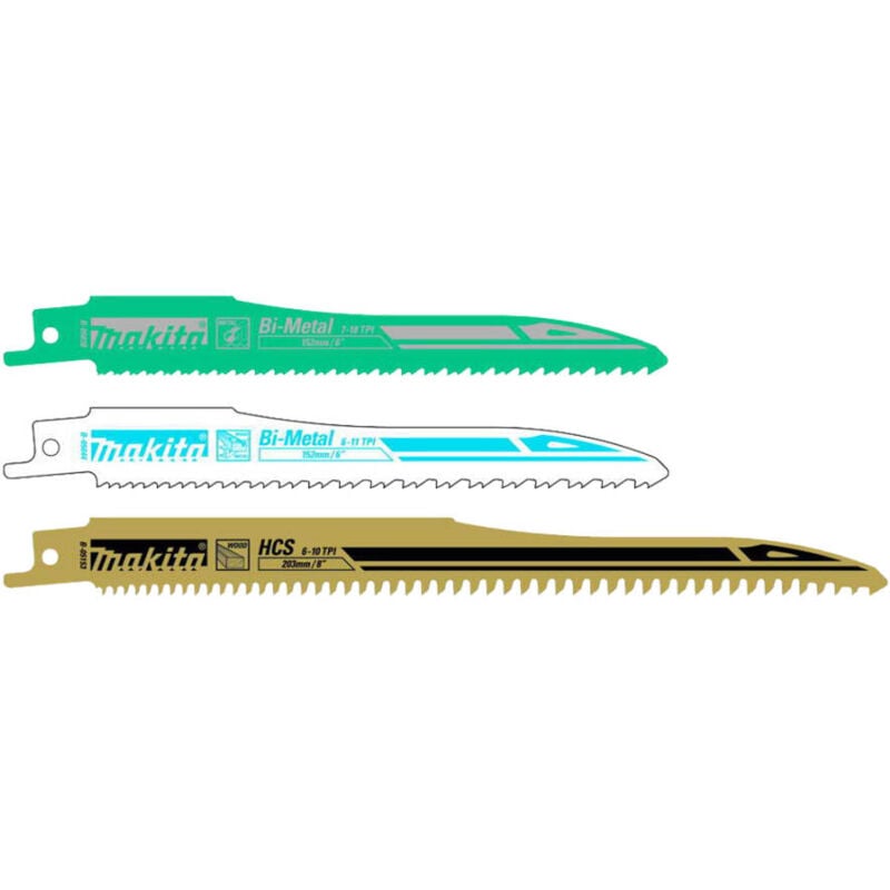 Image of Makita - Set Reciprosägeblatt 3 Stk Express 152-152-203