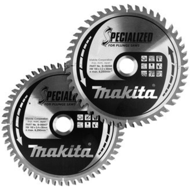Makita - B-49301 Jeu de lames de scie circulaire mm 165
