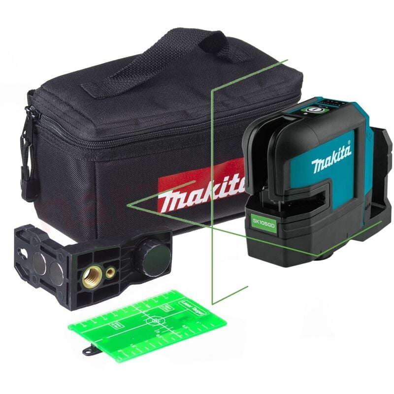 Makita - SK105GDZ 12v CXT Green Self Leveling Cross Line Laser Level - Body Only