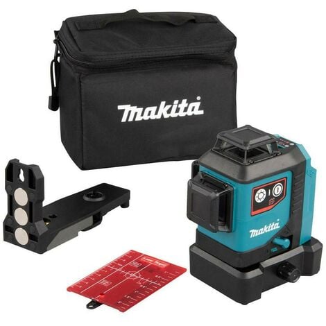 Makita SK700DZ 12v CXT Multi Line Laser Level Red + Target Plate + Bag Body