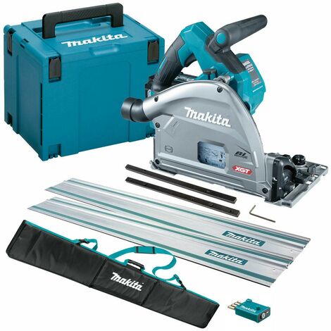 Makita SP001GZ03 40v MAX XGT Brushless Plunge Saw 165mm + 2x 1.5m Rails + Bag
