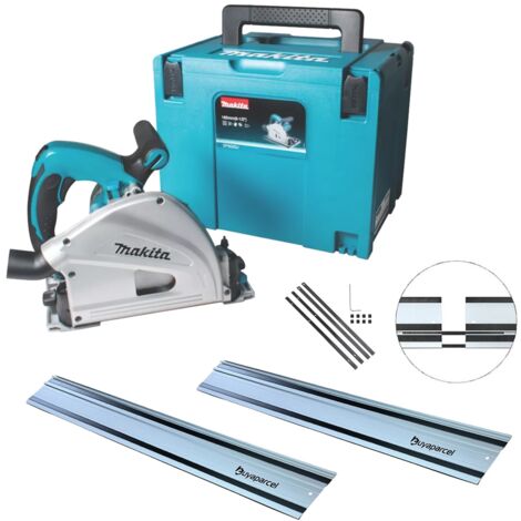 Makita SP6000J 110v Plunge Cut Circular Saw 165mm Cased + 2x1.5m BAP Guide Rail