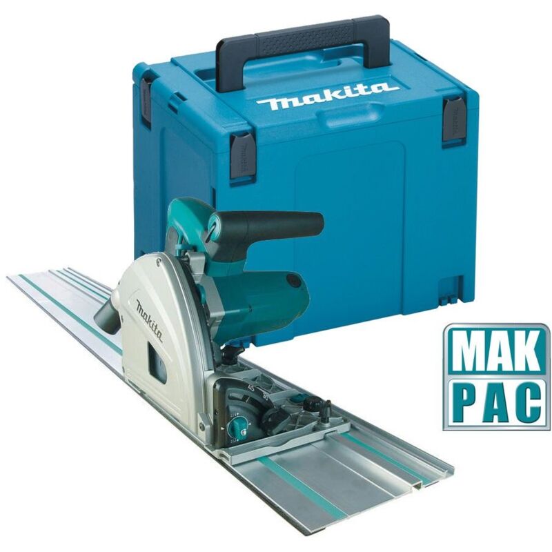 SP6000K1 Plunge Cut Circular Saw 165mm 240v + 1.5m Guide Rail + Case - Makita