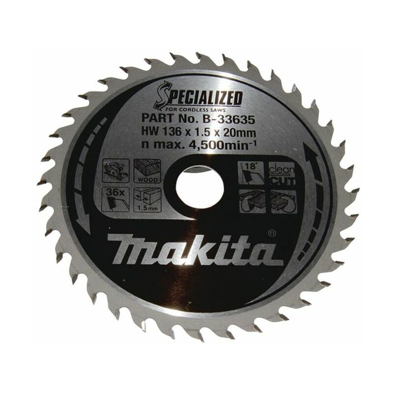 Image of B-33635 specialized Lama per Sega 136x20x36Z - Makita