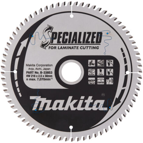 Makita SPECIALIZED Lame de scie 216x30x72Z - B-33853