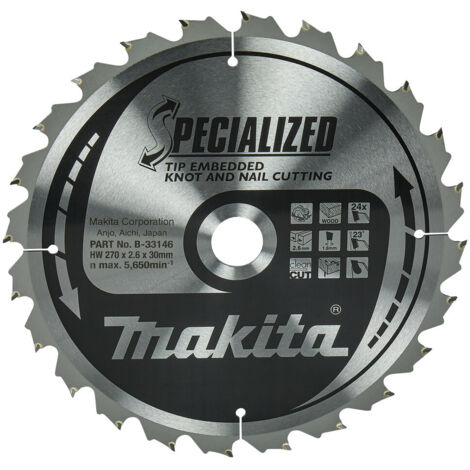 Makita SPECIALIZED Lame de scie 270x30x24Z - B-33146