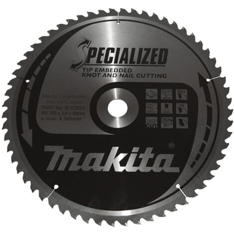 Makita SPECIALIZED Lame de scie 355x30x60Z - B-33227
