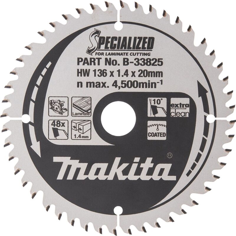 Specialized Sägeblatt 136x20x48z - Makita