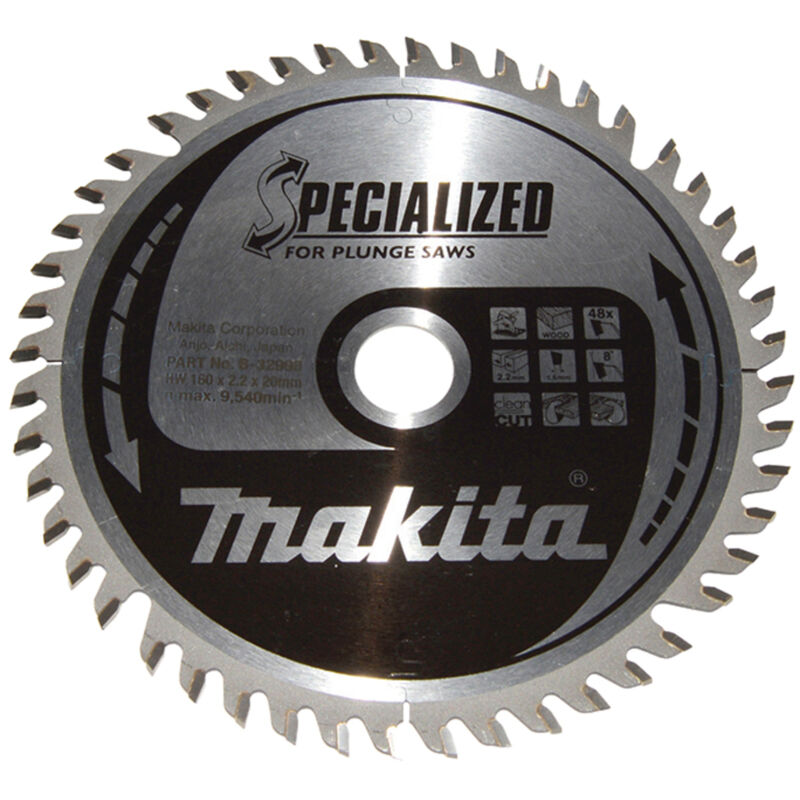 Image of Makita - Kreissägeblatt, specialized, tct tct • 160 x 20 mm • 48 Zähne • Holz