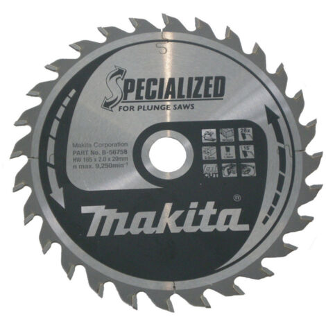 Makita SPECIALIZED Sägeblatt 165x20x28Z