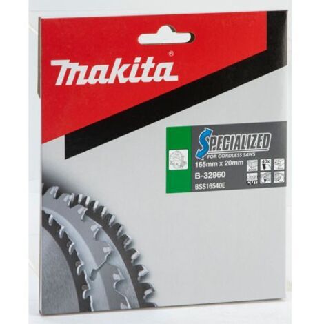 Makita SPECIALIZED Sägeblatt 165x20x40Z