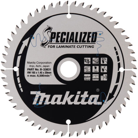 Makita SPECIALIZED Sägeblatt 165x20x52Z