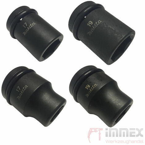Makita Steckschlüssel Nuss KFZ Radwechsel Schlagschrauber 1/2'' 3/4'' 17mm 19mm 1/2'' 19mm