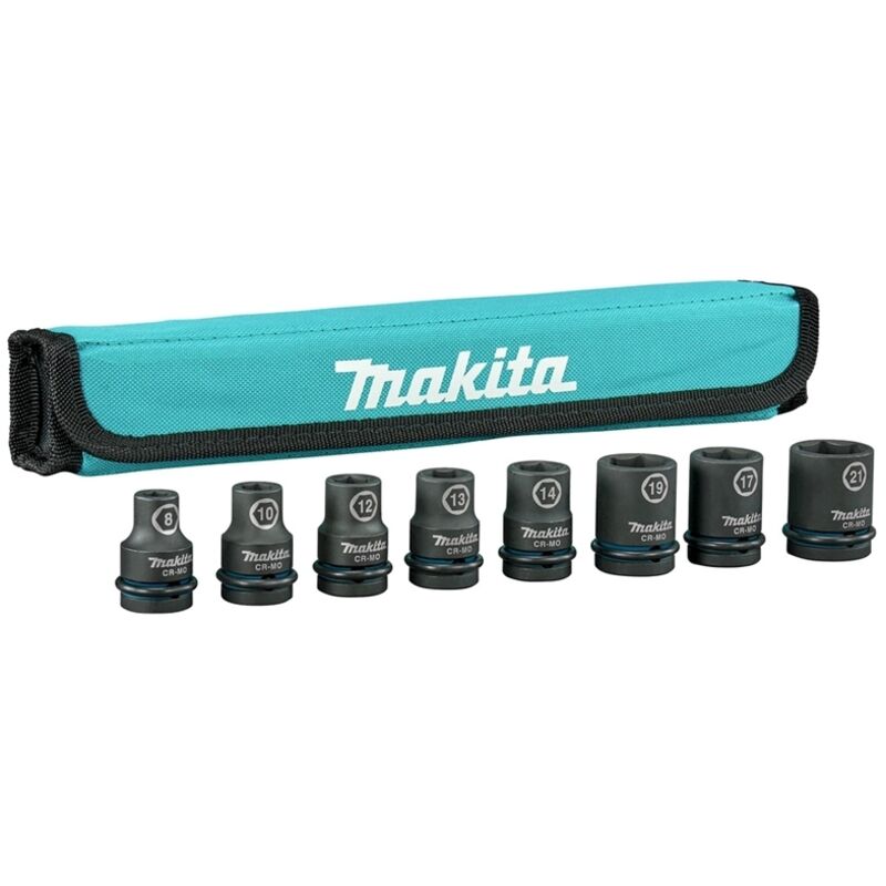 Image of Stecknuss-Set im Rollbeutel 1/2' 8tlg. (E-16601) - Makita