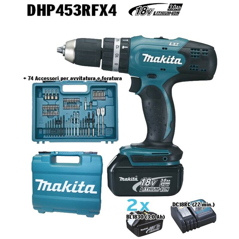 Makita SuperKit Trapano e 2 Batterie
