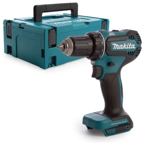 Taladro percutor sin escobillas 18V MAKITA - maquina desnuda + maletin MakPac - DHP485ZJ
