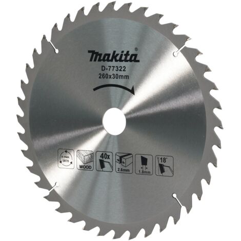 Makita TCT Sägeblatt 260x40Zx30 mm - D-77322