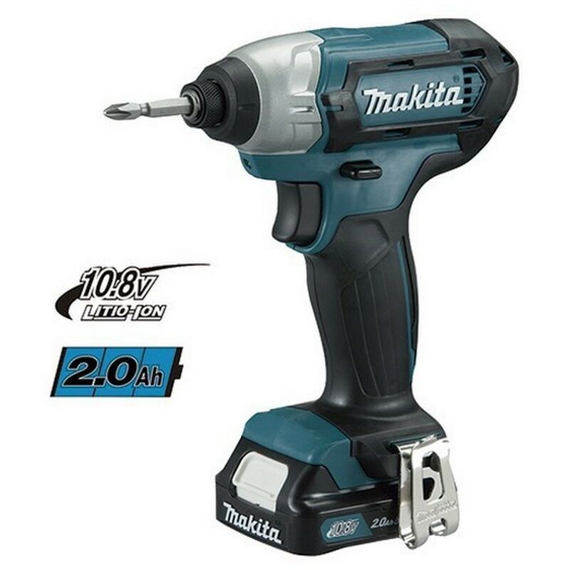 

Makita - TD110DSAE - Atornillador de impacto a bateria 10.8v litio-ion 2.0 ah 110nm