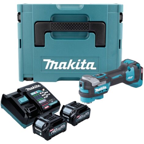 Makita TM 001 GD201 Akku Multifunktionswerkzeug 40 V max. Starlock Max Brushless + 2x Akku 2,5 Ah + Ladegerät + Makpac