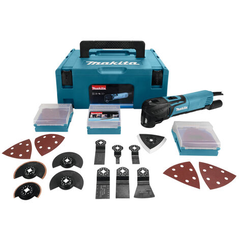 Makita TM3010CX2J - Outil multi-fonction dans MAKPAC + set d'accessoires (42pcs) - 320W