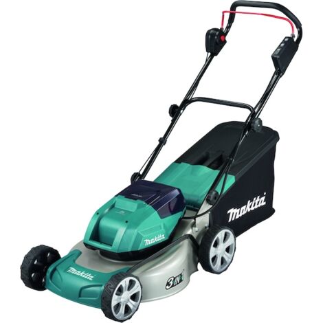 Makita – Tondeuse sans fil autotractée 36V – Moteur sans charbon – Technologie ADT – Système de mulching pour fertilisation – Roues solides
