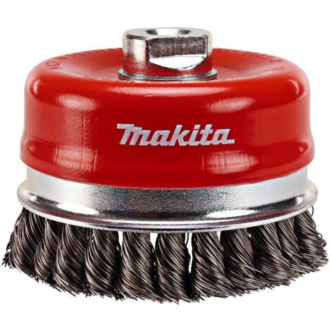 Makita Topfbürste, 100 mm, gezopft, verzinkter Stahl, M14