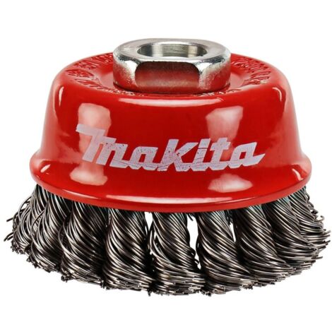 Makita Topfbürste, 65 mm, gezopft, verzinkter Stahl, M14