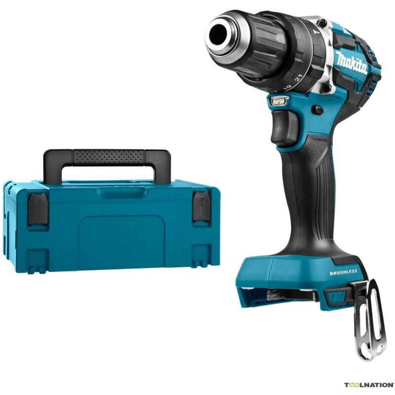 DHP484ZJ avvitatore a percussione 18v brushless solo macchina con makpac - Makita