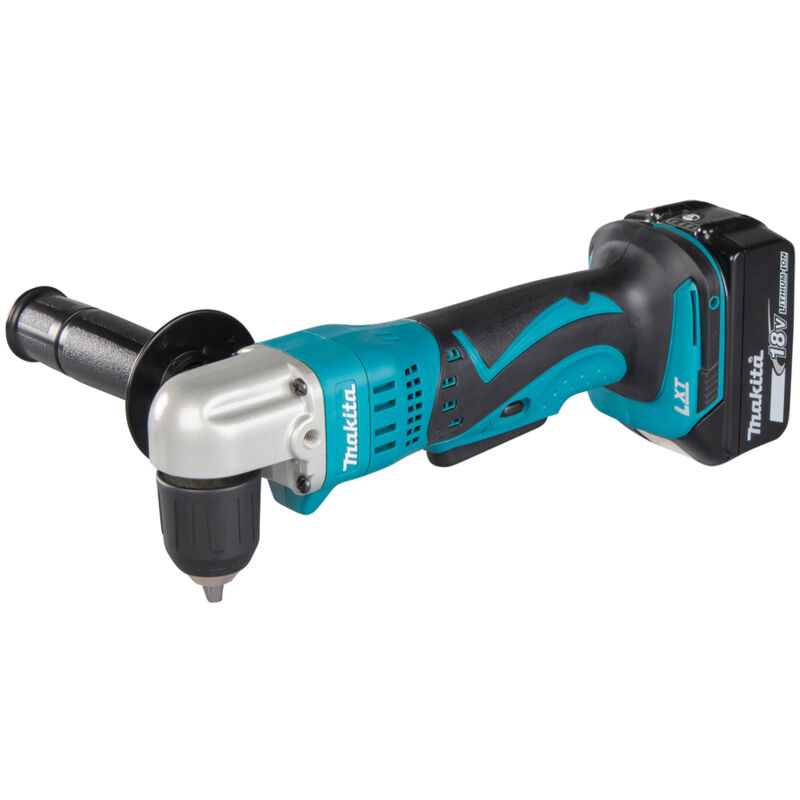 Trapano angolare a batteria Makita DDA351RTJ, 18V, 2x 5,0 Ah e caricabatterie in makpac