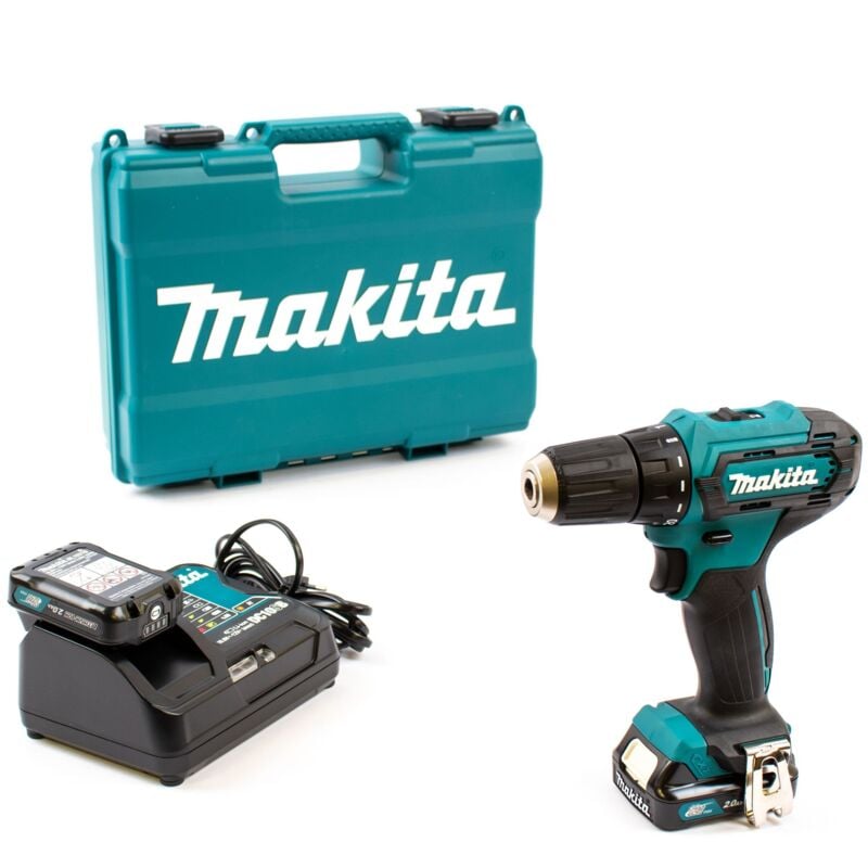 Trapano avvitatore a batteria Makita DF333DSAE 12V 2x2,0Ah batteria ricaricabile + caricabatterie in una valigetta di trasporto