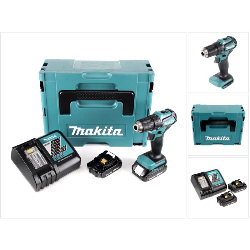 Image of Makita DDF 483 RAJ Trapano avvitatore a batteria 18V 40Nm in valigetta Makita + 2x Batterie 2,0 Ah + 1x Caricabatterie