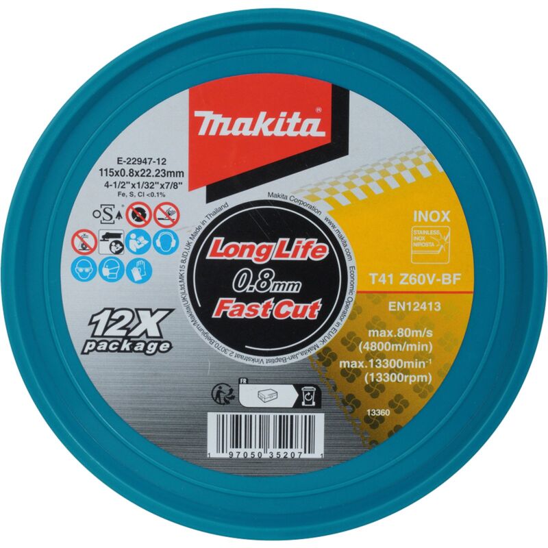 Image of Makita - Trennscheibe 115x0,8 mm inox - E-22947-12