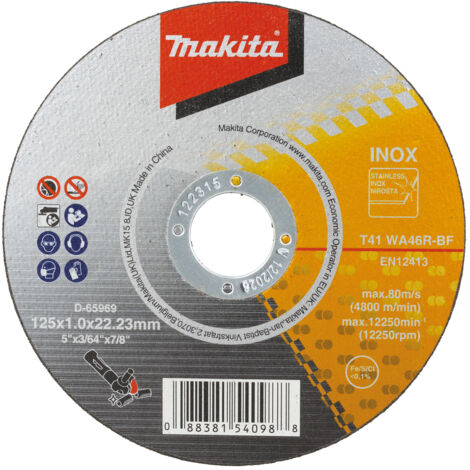 Makita Trennscheibe 125x1,0 mm INOX, 50 Stück, D-65969-50