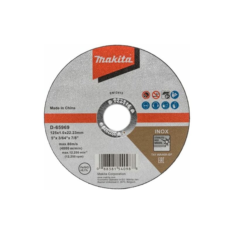Image of Trennscheibe 125x1,2mm inox - Makita