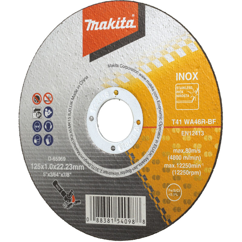 Image of Makita - Trennscheibe 125x1 mm inox - D-65969