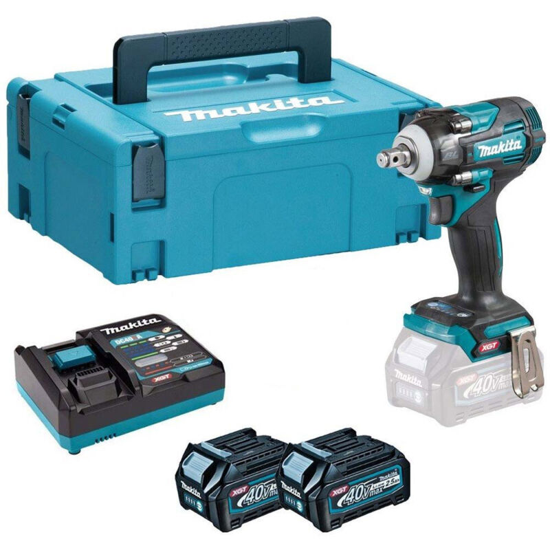 Makita TW004GD201 XGT 40V Max BL Impact Wrench 40V 2 x 2.5Ah Li-ion Batteries
