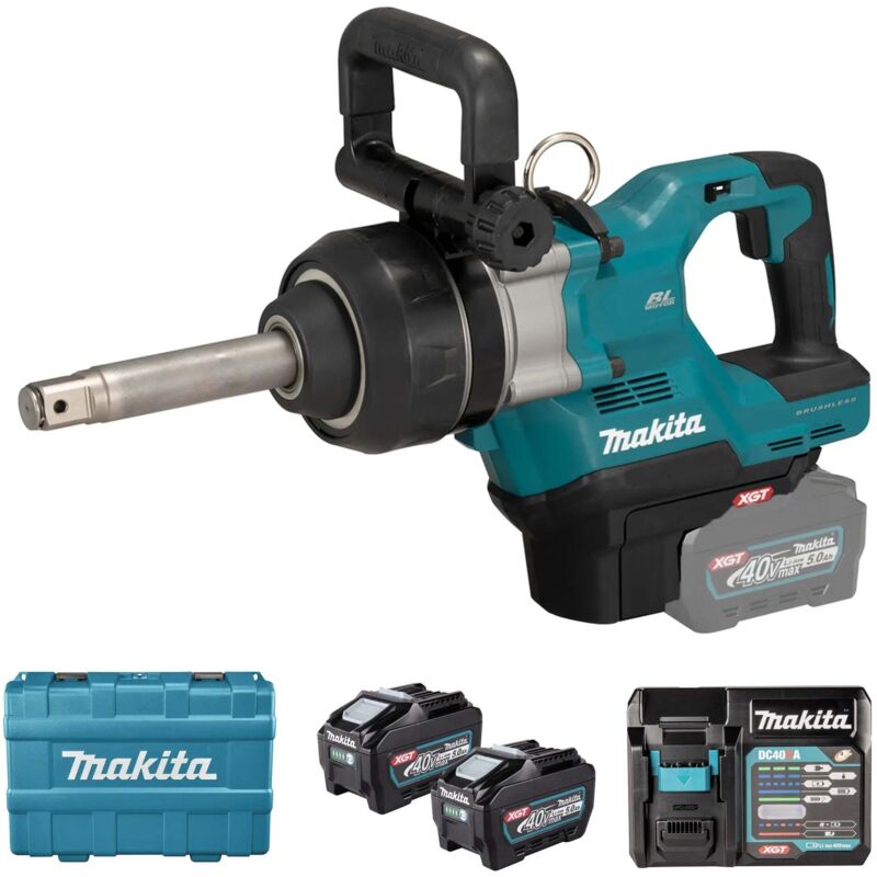 Makita - TW010GT201 Chiave ad impulsi 3150 nm xgt a batteria 40 v