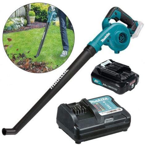 Makita UB101 12v CXT Cordless Garden Leaf Blower + Long Fish Nozzle +2Ah Battery