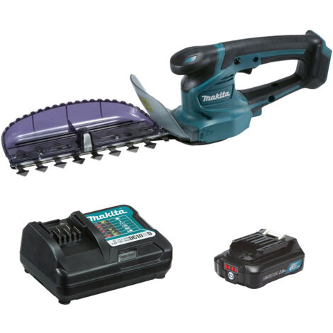 Makita UH201DWA 12V Cordless Hedge Trimmer Kit - 1 x BL1021B Battery & DC10WD Charger