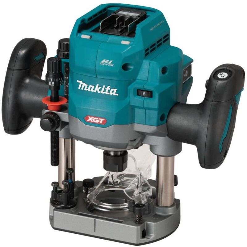 Router a batteria Makita RP001GZ, 40V max. senza batteria e caricabatterie